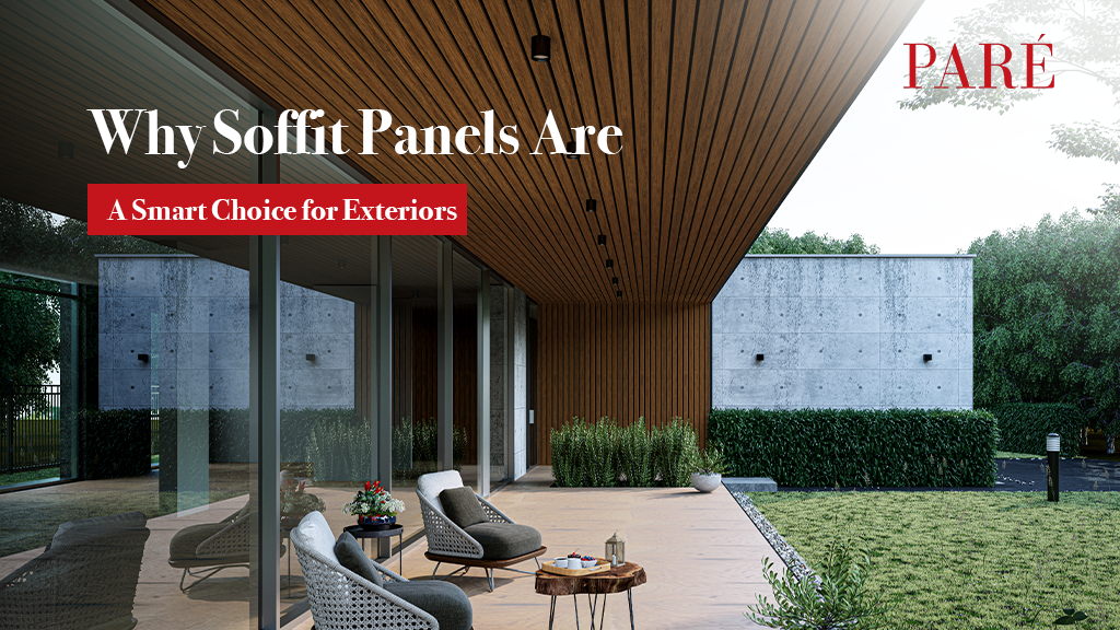 soffit panel in balcony