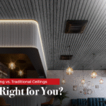 False Ceiling vs. Traditional Ceilings.