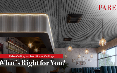 False Ceiling vs. Traditional Ceilings.