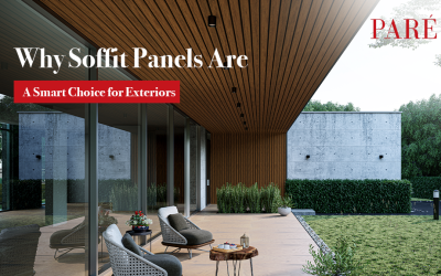 soffit panel in balcony